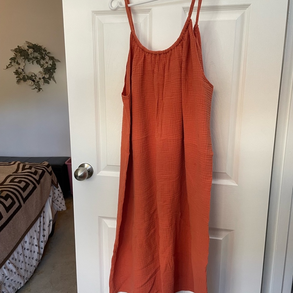 **SOLD** Kona Sol Terracotta Dress L/XL